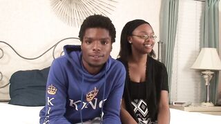 Amateur black sweetheart gets banged hard by her boyfriend