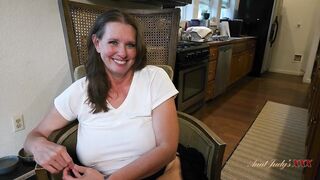 AuntJudysXXX - Breasty Aged Amateur Autumn Sucks Off the Delivery Dude