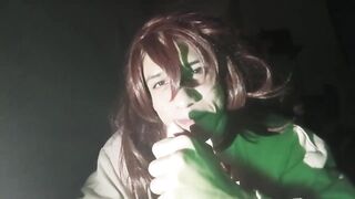 Femboy Momo Ayase sucks your ramrod
