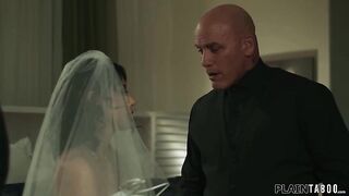 Bride Penelope Reed can't make no doubt of her spouse wishes her to get banged by his stepdad on her wedding night.The man watches is tiny wife get fucked