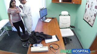 FakeHospital Hottie craves doctors cum over her large biggest titties