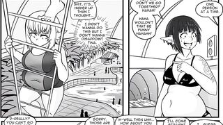 No Lunch Break - Movie 6 - Weight gain comic abdomen inflation