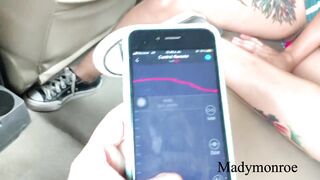 Mady Gets her Cunt Creamie after being Controlled by her Ally in Uber