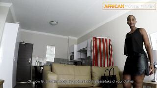 Shaved Afro hotty and hawt bubble butt