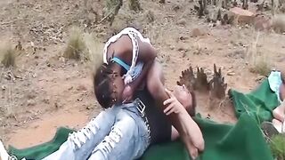 afro outdoor groupsex fuckfest