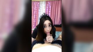 Cute toon princess suck ramrod lovenly POV