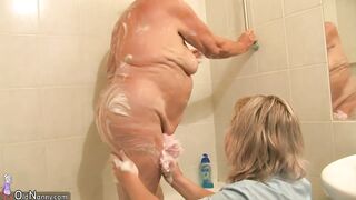 Very old obese granny banging