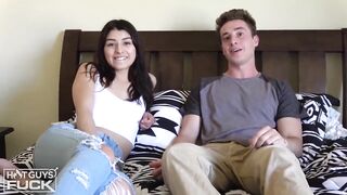 President of FRAT with GIANT WEENIE screws Small Sorority angel