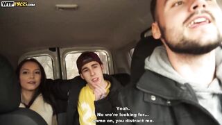 Public spit-roasting sex