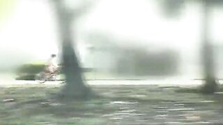 Orgasmic bicycle Sex Toy in public