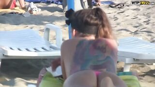 Spanish sweethearts tempted on a beach