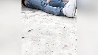 Quickie Blow job and Public Sex! Mexican Student Screwing in the Construction! Real Amateur Sex!