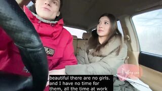 SPY CAMERA Real russian oral-job in car with conversations