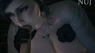 Hawt Vampire Mother I'd Like To Fuck Lady Dimitrescu - Great oral - Resident Merciless Village Anime