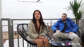 Small Latin Babe makes her porn debut with a hardcore sex session