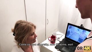 TUTOR4K. Literature trainer blackmailed into sex with devious disciple