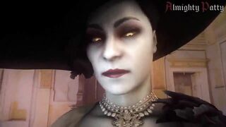 Lady Alcina Dimitrescu Plays With A Large Dong