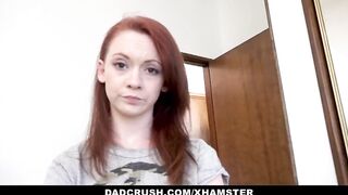 DadCrush - Small Redhead Teen Gets Plowed by Stepdad