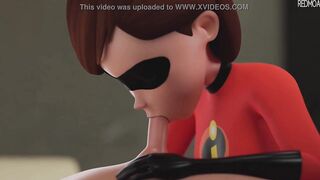 Elastigirl Oral Sex Animation HD - by Redmoa