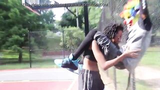 WNBA player sucks my knob on there practice court