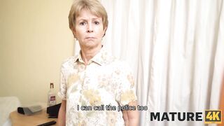 MATURE4K Granny woman can't endure sensual wishes and has sex with stud