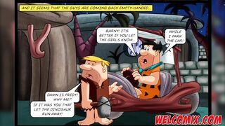 Swapping wives at the dinner - The Flintstoons Tittle 01