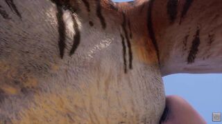 Wild Life / Giant Tiger Yiff Knotting Female POV