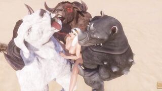 Wild Life / 3 Giant Fur Having some Joy