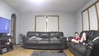 Nasty Babysitter Got Caught Masturbating on Nanny Webcam