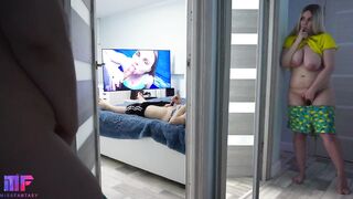 Stepdaughter spying on stepdad part two