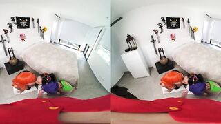 Threeway Session With Blondie Fesser and Katrina Moreno In One Piece Virtual Reality Parody