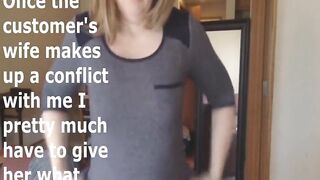 A handyman handles the housewife.