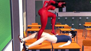 Meru succubus piledriver bangs in the University