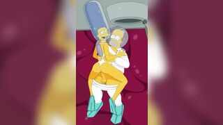 bart simpsons mamma giving bart simpsons daddy