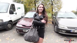 Takevan - Party chick jump in car with stranger and bang