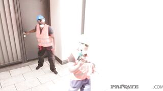 Intimate Ebony - Petite Titty Gina Gerson Creampied In Interracial Group Sex!