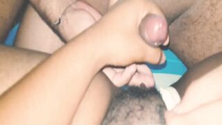 The 1st time that my stepson's permeates my bushy cunt