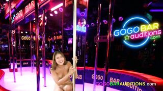 19yo Thai angel audition for a job at the gogo bar