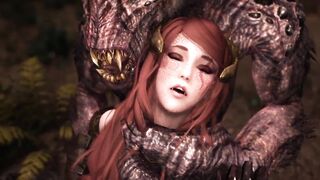 Excited Luna's Skyrim Monster Compilation two Troll, Insectoid, Goblins