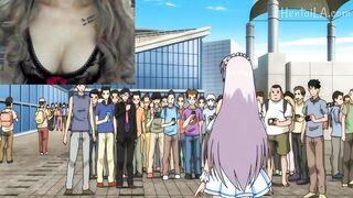 an otaku cutie is groped on the street