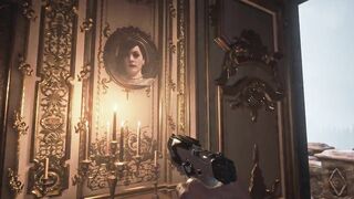 Resident Merciless Village Lady Dimitrescu in Ebony Corset Topless Bottomless - CG Manga