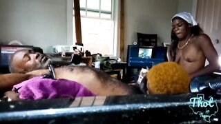 Thot in Texas - Three-Some amature bang porn Large butt And Tiny Floozy for dad