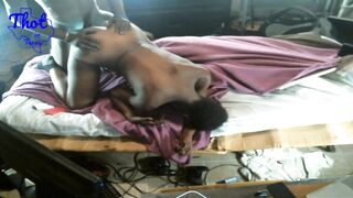 Thot in Texas - Wiggly Backshots Urban Afro American Swinging Cum In Cunt