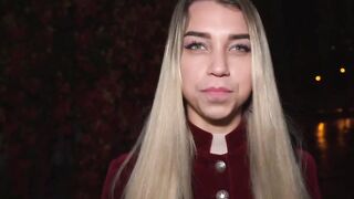 Public Agent Basement Ride for Cute Golden-Haired with Tiny Boobs