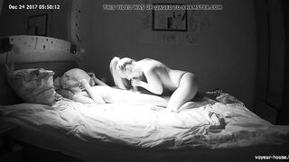 Teenage Amateur Pair Has Sex on Night Vision Hidden Camera