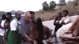 Velvet Swingers Club Ebony street carnival fuckfest