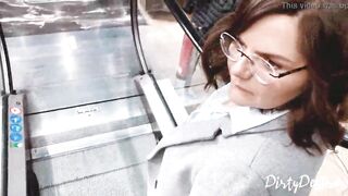 Oral Job in the chaning room - shopping in the mall goes wild - That Babe swallows my cum in public