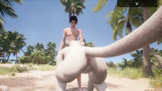 Wild Life / Mating With White Lioness Furrie Hotty