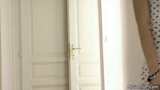 Sweet blond cheats with father in law