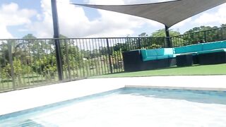 Mother I'd Like To Fuck caught making porn outside, then sucks and bangs and jerks spouse off underwater.